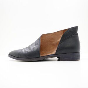 Free People Black Leather Loafers